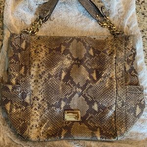 Michael Kors snakeskin Delancy Bag